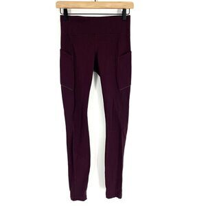 Lululemon Speed Up Tight Size 4 Dark Adobe Full On Luxtreme Brushed 28" Pockets